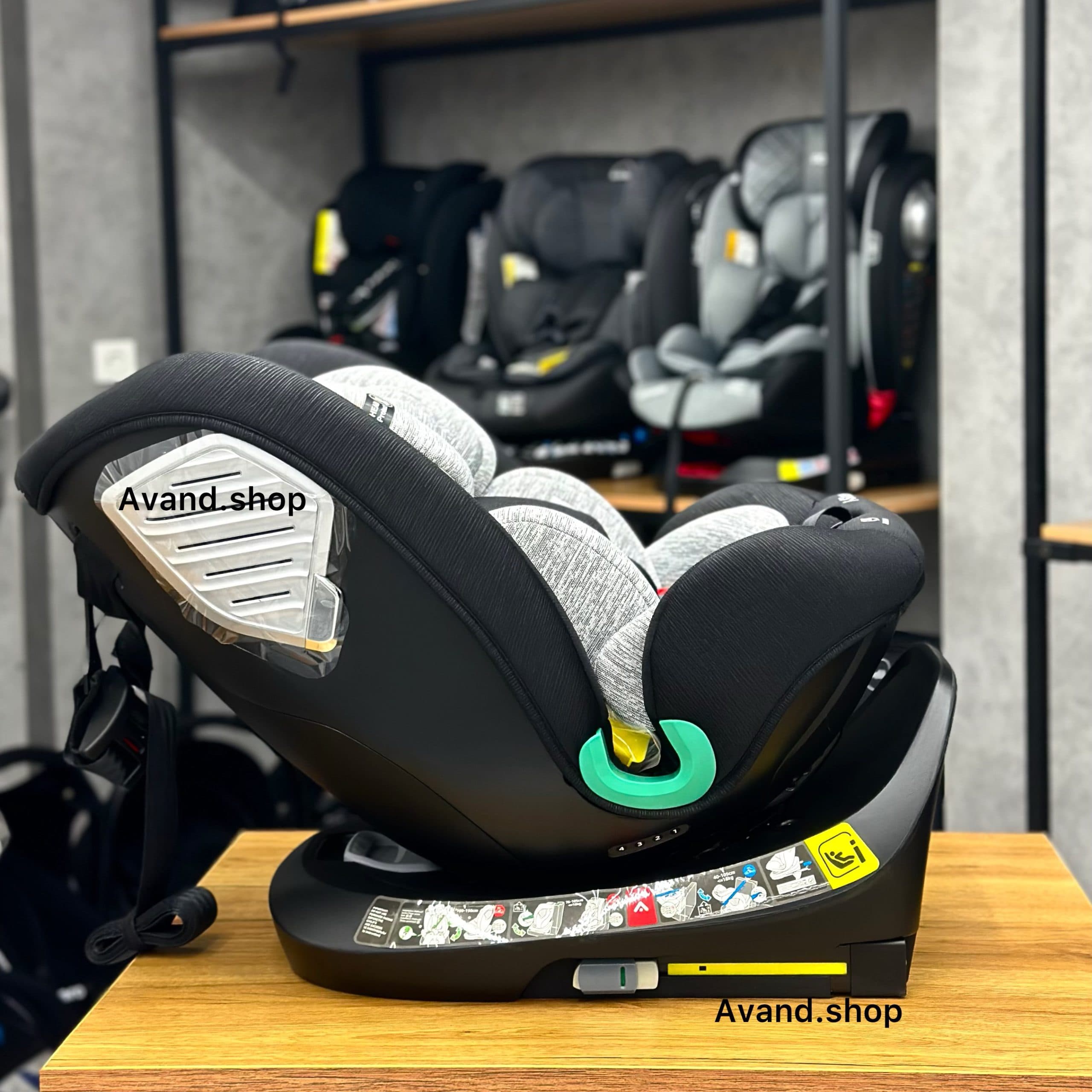 صندلی ماشین ۳۶۰ درجه کیدیلو مدل‬ ‫Kidilo g409‬(سفید و مشکی) — تصویر ۶