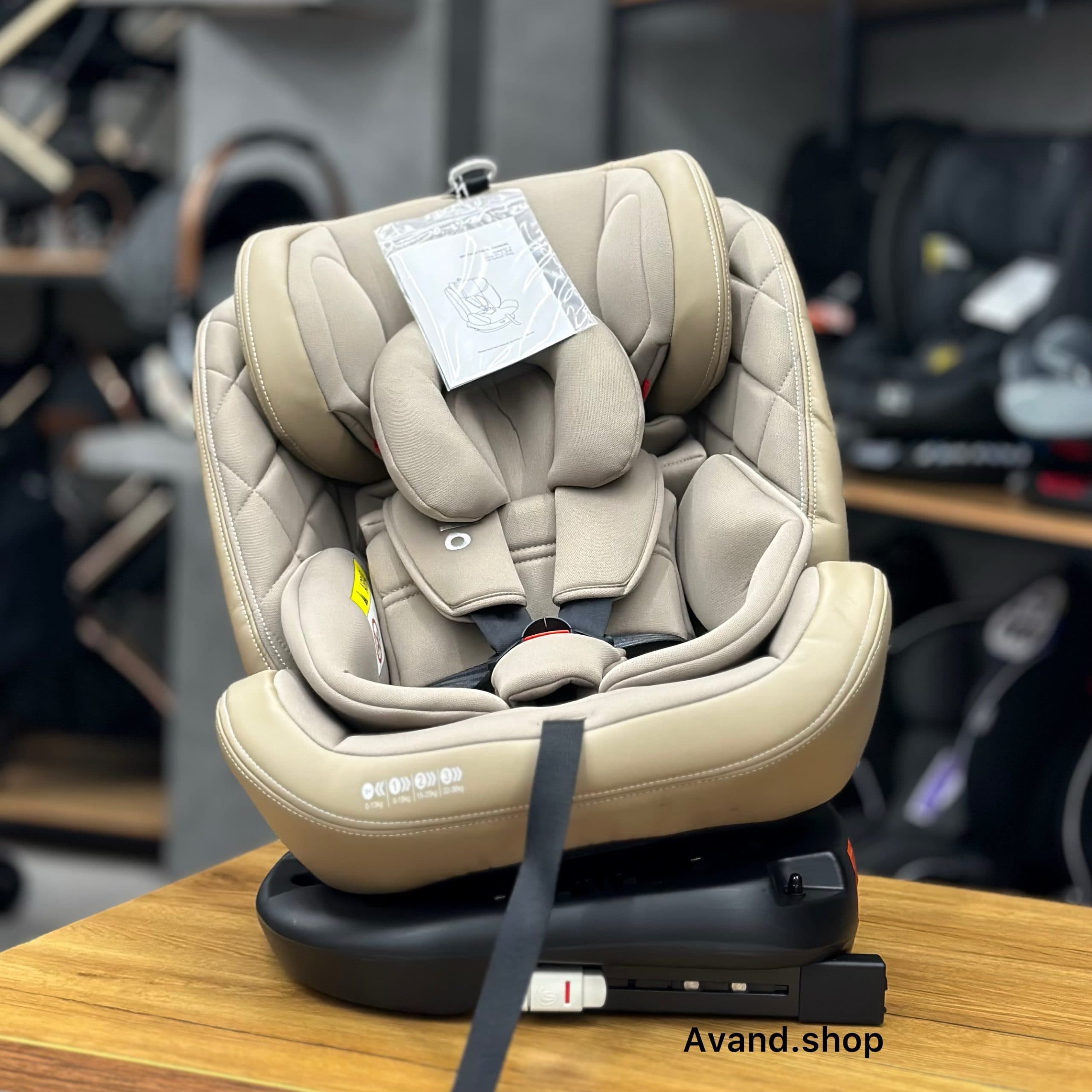 صندلی ماشین ۳۶۰ درجه کیدیلو مدل‬ ‫Kidilo st-3‬ (کرم,مشکی) — تصویر ۶