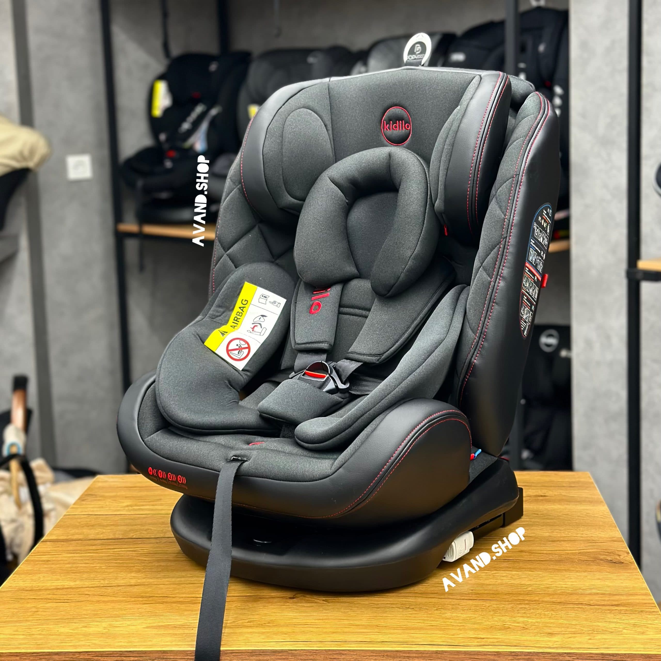 صندلی ماشین ۳۶۰ درجه کیدیلو مدل‬ ‫Kidilo st-3‬ (کرم,مشکی) — تصویر ۳