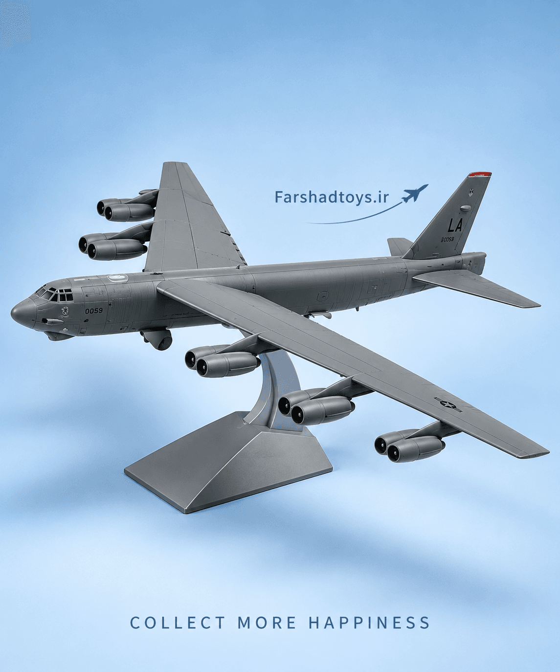 ماکت فلزی هواپیمای Boeing B-52H Stratofortress مقیاس 1:200 مدل 60-0059