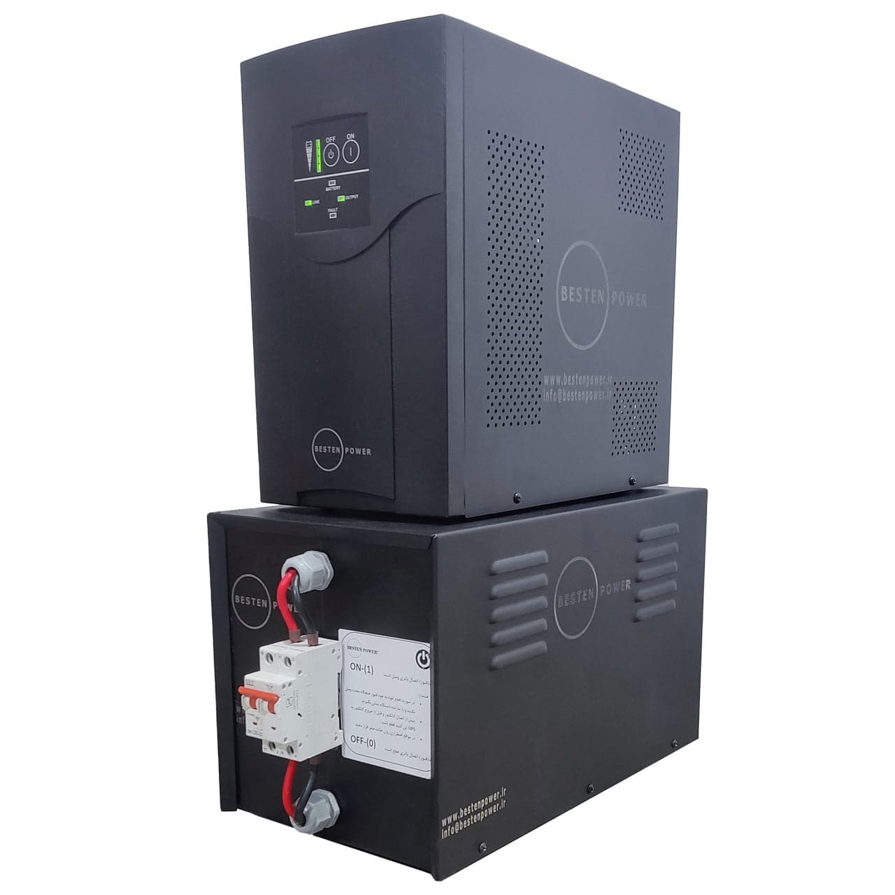 یو پی اس بستن پاور مدل BPOF-800VA-42Ah ظرفیت 800 ولت آمپر به همراه باتری اکسترنال 42Ah — تصویر ۴