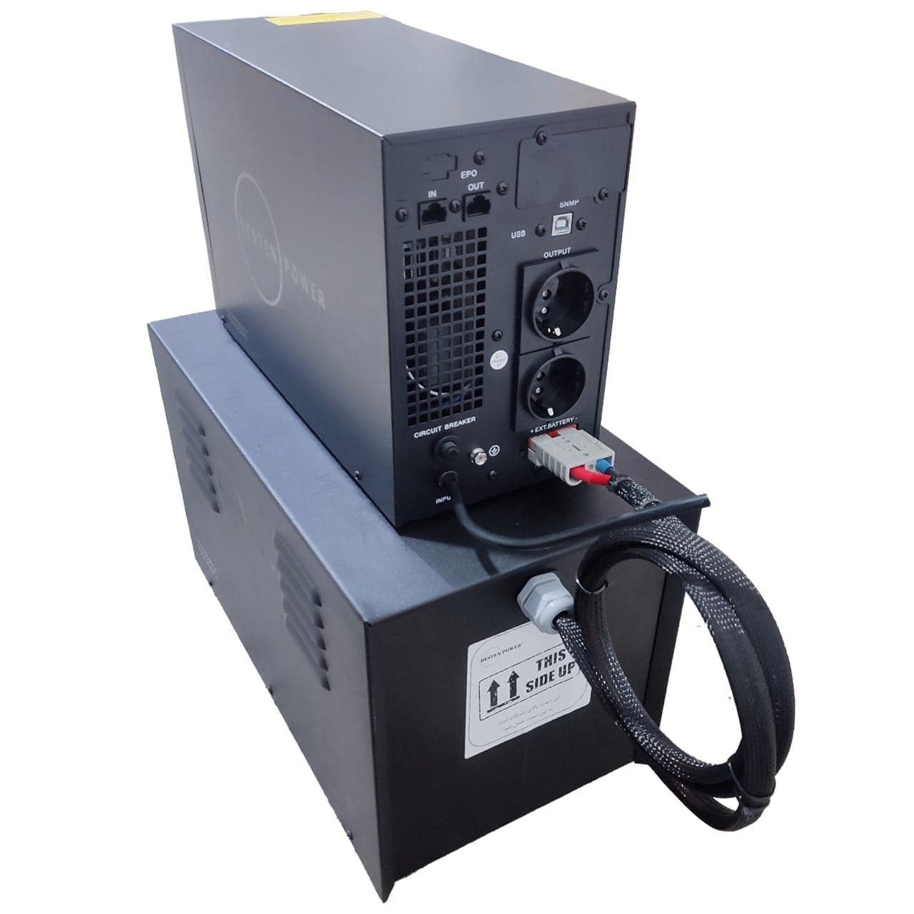 یو پی اس بستن پاور مدل BPONLINE-1000VA-ExtPro65Ah ظرفیت 1000 ولت آمپر به همراه باتری اکسترنال 65Ah — تصویر ۴