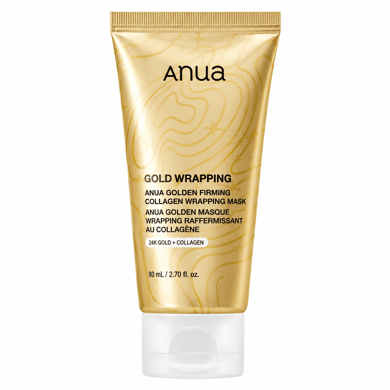 ماسک طلا و کلاژن آنوا GOLDEN FIRMING COLLAGEN WRAPPING MASK Anua