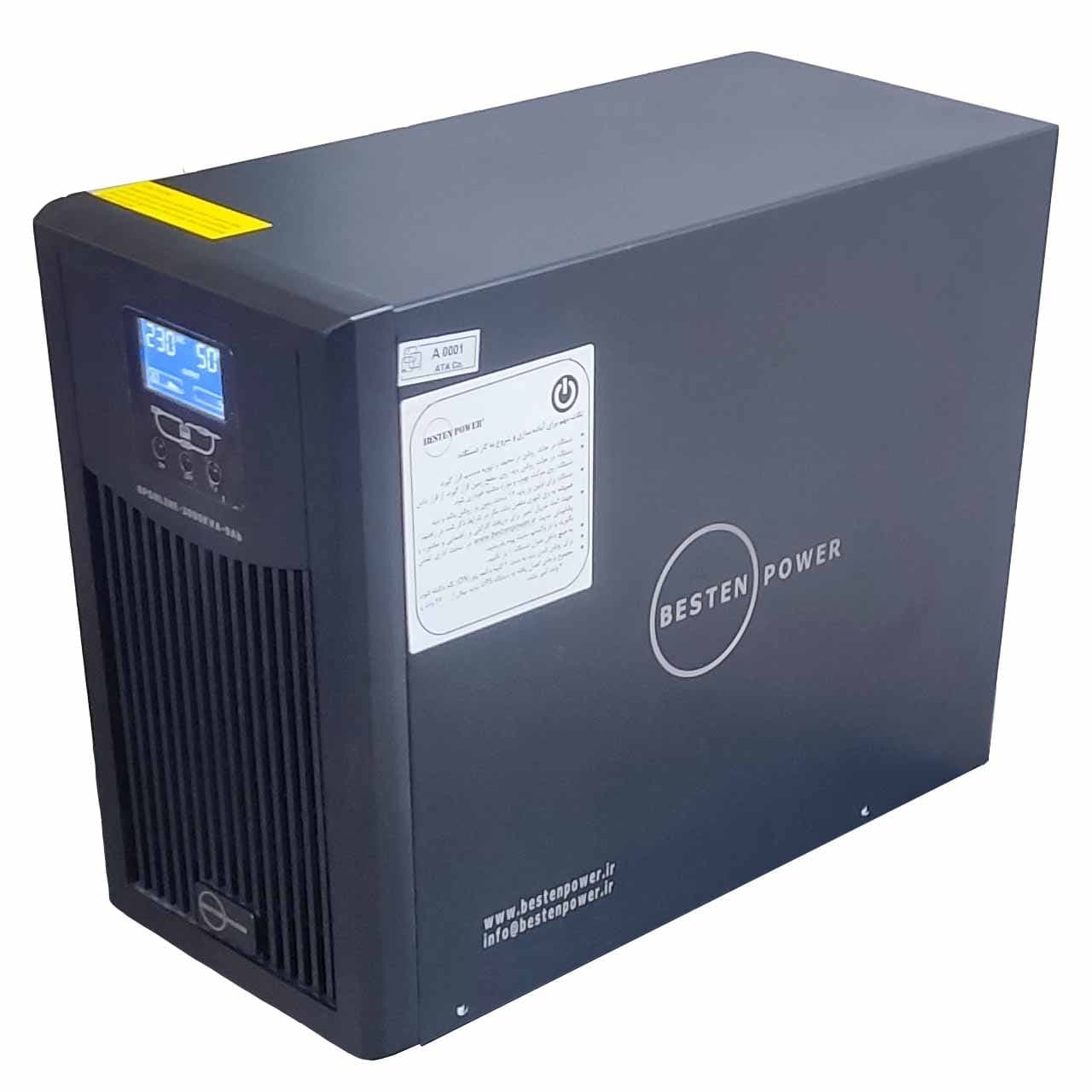 یو پی اس بستن پاور مدل BPONLINE-3000VA-7Ah ظرفیت 3000 ولت آمپر — تصویر ۲