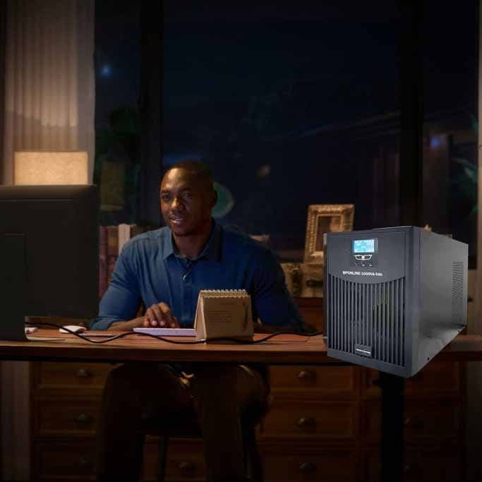 یو پی اس بستن پاور مدل BPONLINE-1000VA-ExtPro28Ah ظرفیت 1000 ولت آمپر به همراه باتری اکسترنال 28Ah — تصویر ۶