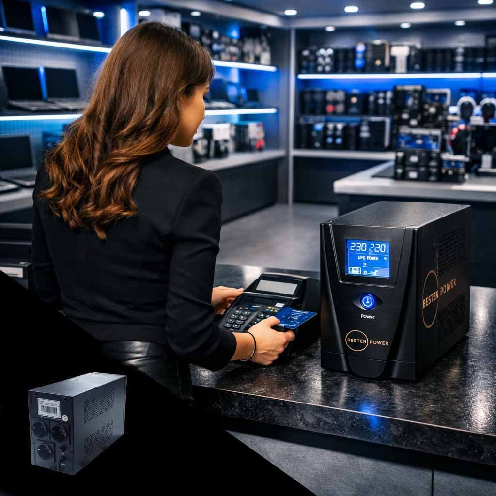 یو پی اس بستن پاور مدل BPO-1200VA-9Ah ظرفیت 1200 ولت آمپر به همراه باتری داخلی 9Ah — تصویر ۵