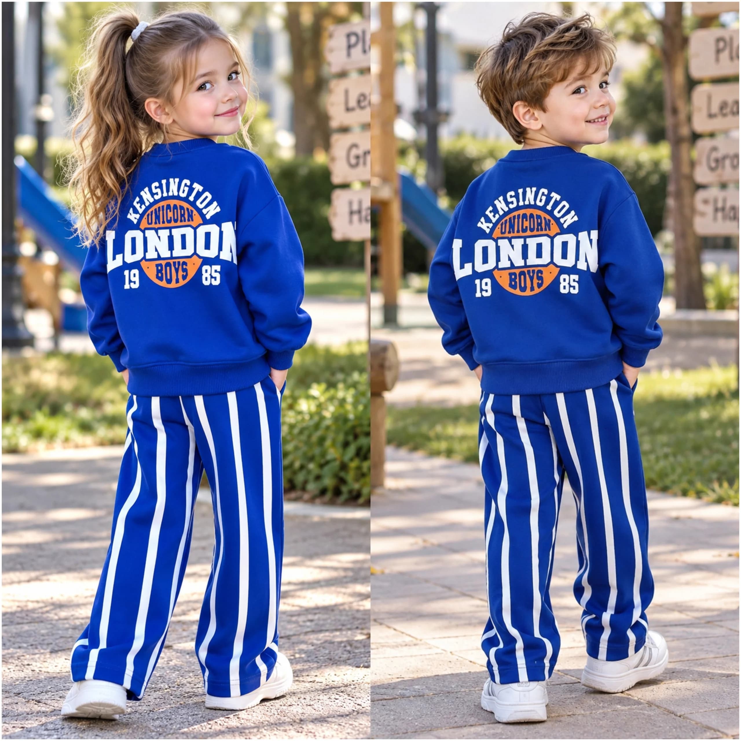 بلوز شلوار بچگانه لندن 1985 اورجینال دورس ۳ نخ (۲تا۸سال) محصول ترکیه 🇹🇷