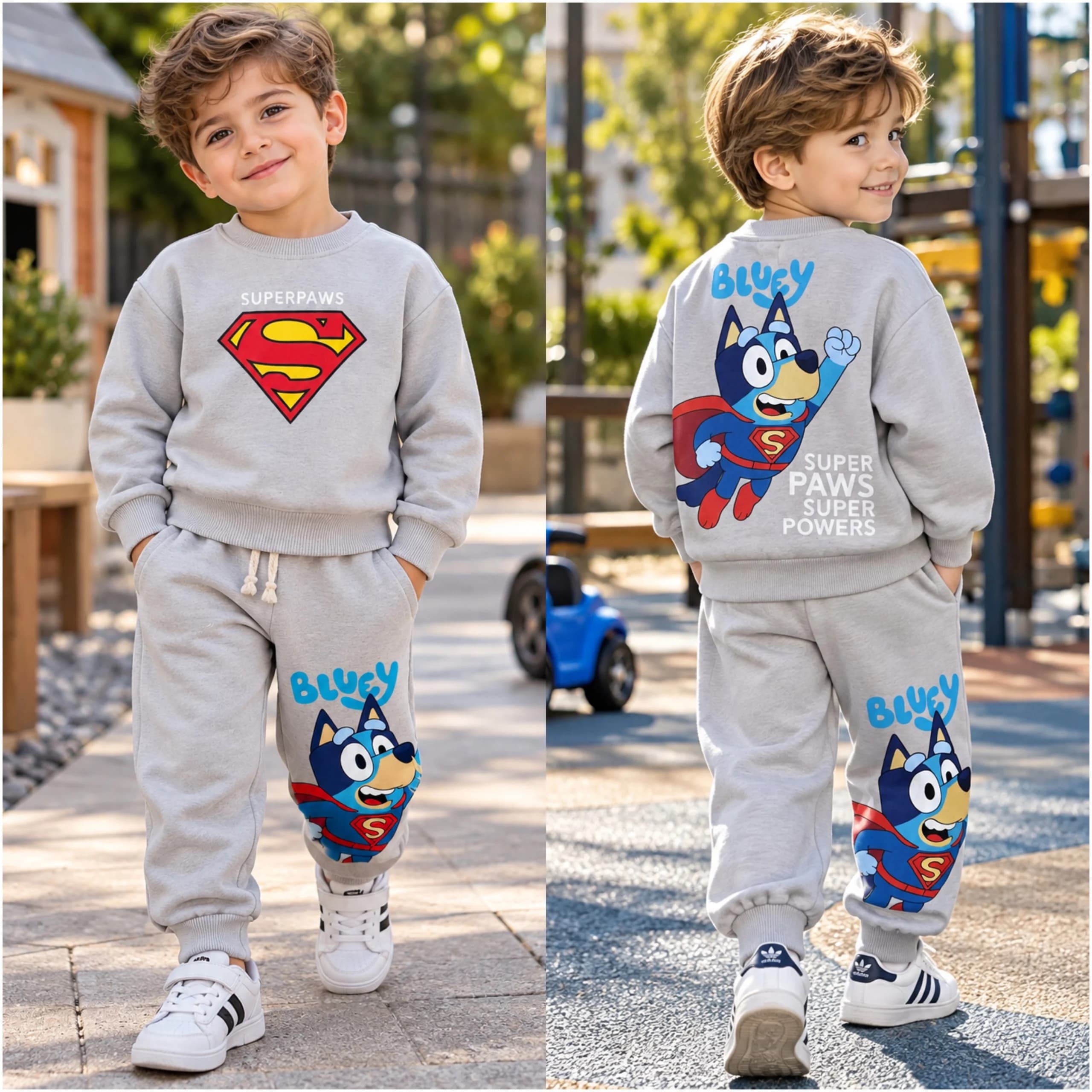 بلوز شلوار بچگانه سوپر بلویی اورجینال دورس ۳ نخ (۲تا۸سال) محصول ترکیه 🇹🇷