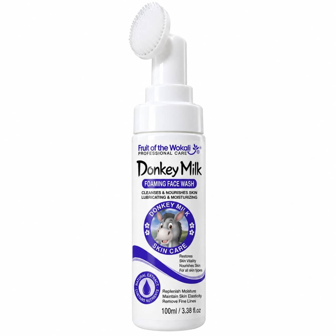 فوم شستشوی براش دار شیرالاغ وکالی FOAMING FACE WASH DONKEY MILK WOKALI