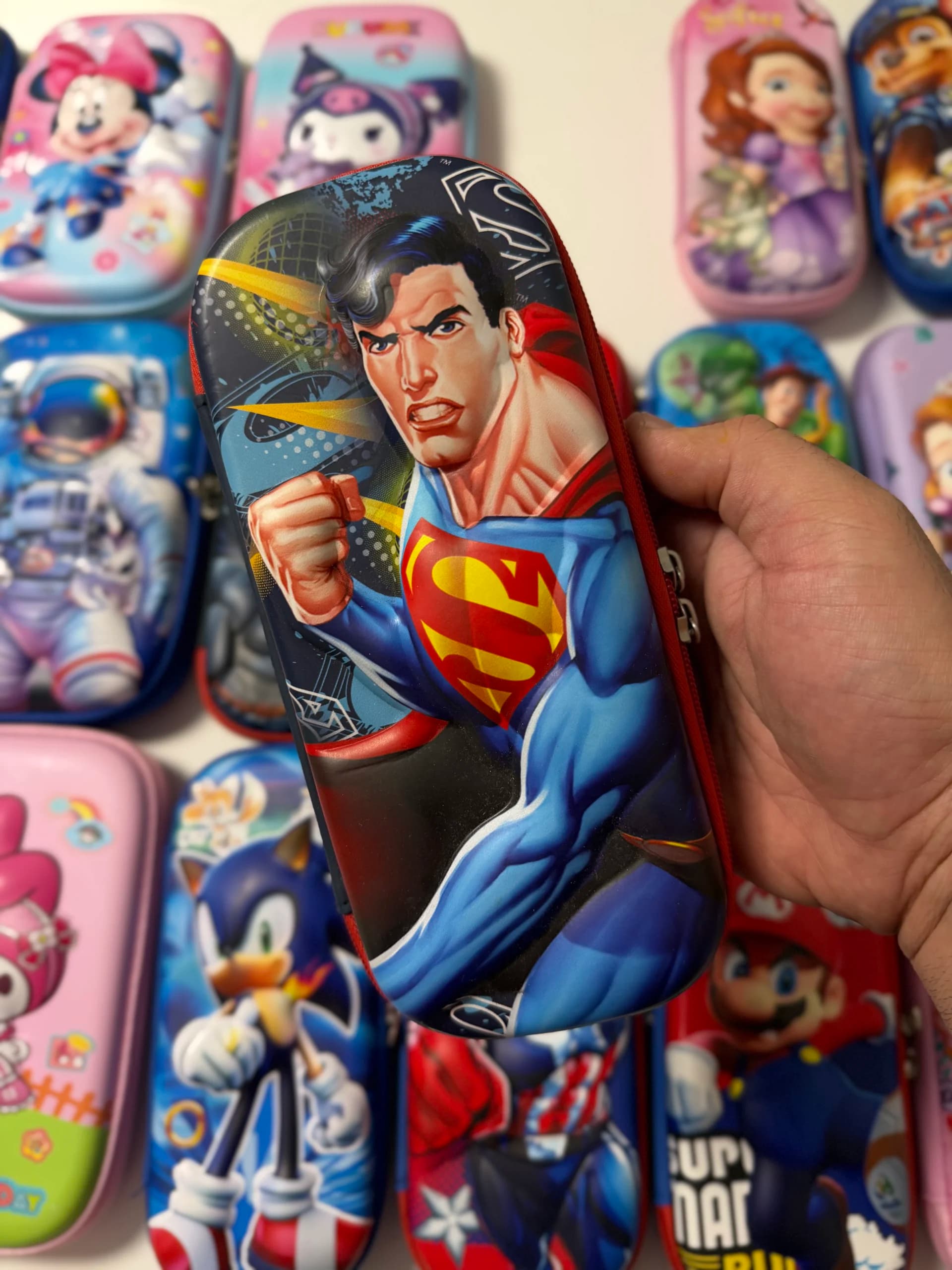 جامدادی سه بعدی برجسته طرح سوپرمن جنس فایبر وارداتی
