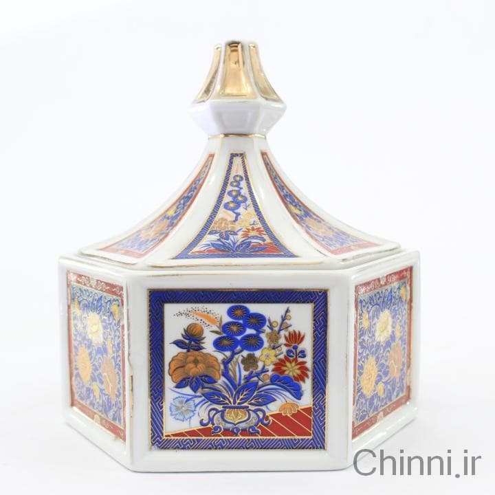 شکلات خوری شش گوش ژاپنی طرح گلدان