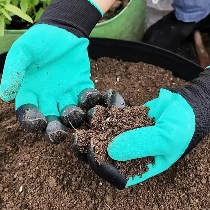 دستکش باغبانی با پنجه سرانگشتی بسته دو عددی کدN659 — تصویر ۶