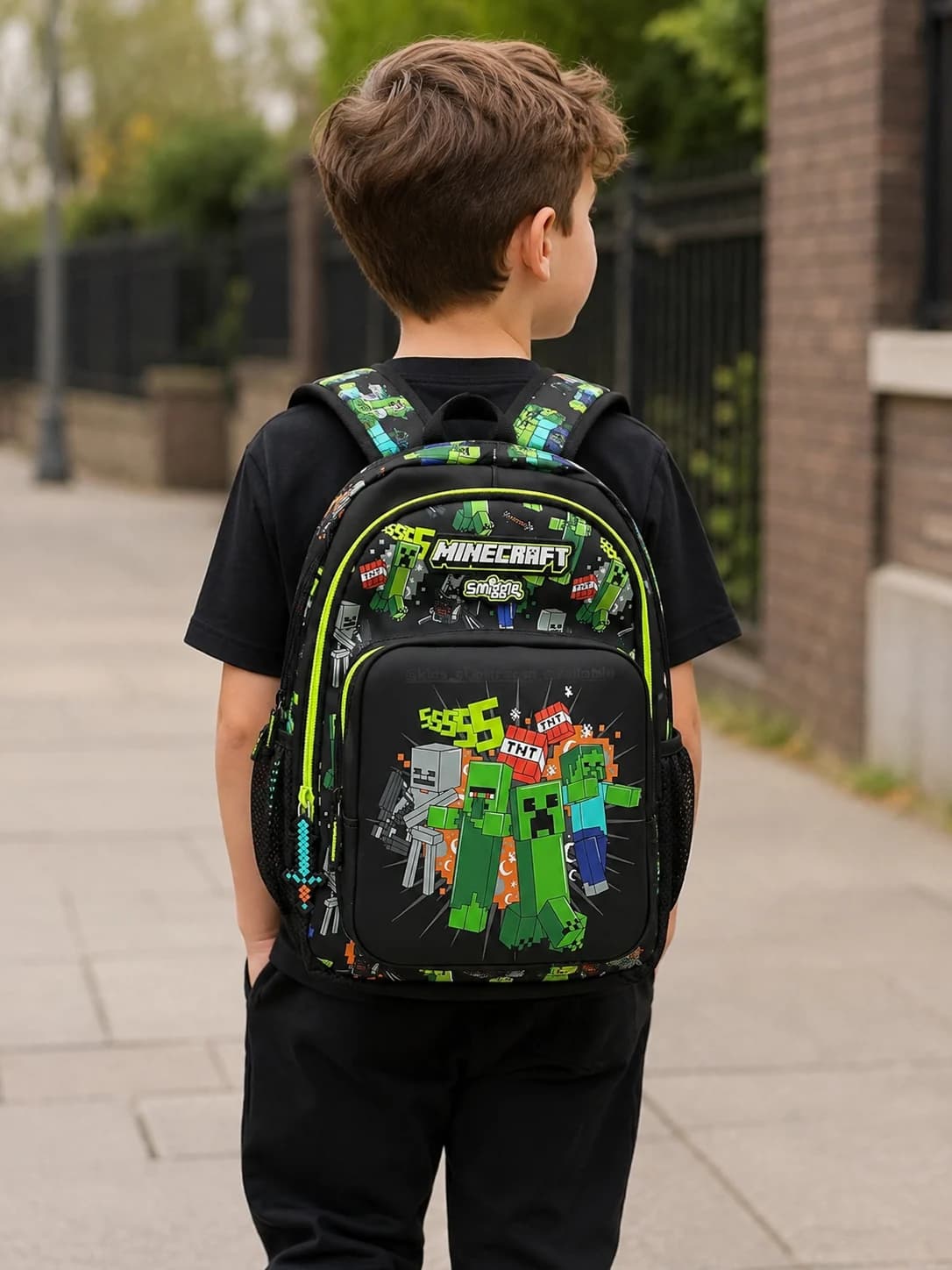 کوله پشتی طرح ماینکرافت اورجینال برند SMIGGLE وارداتی — تصویر ۲