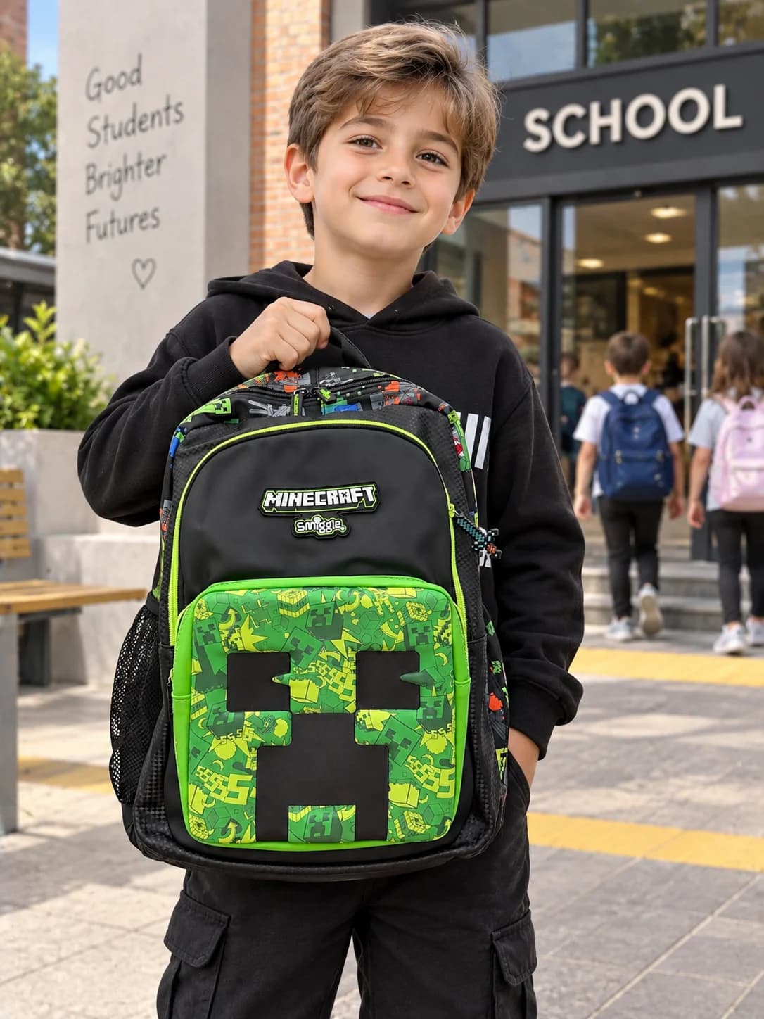 کوله پشتی طرح ماینکرافت اورجینال برند SMIGGLE وارداتی — تصویر ۹