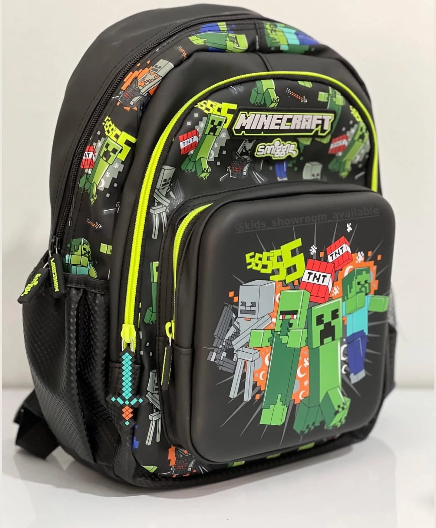 کوله پشتی طرح ماینکرافت اورجینال برند SMIGGLE وارداتی — تصویر ۳