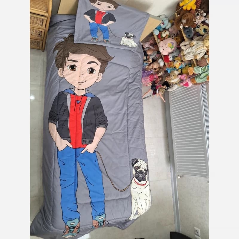 روتختی پسرانه یک نفره مخمل ترک