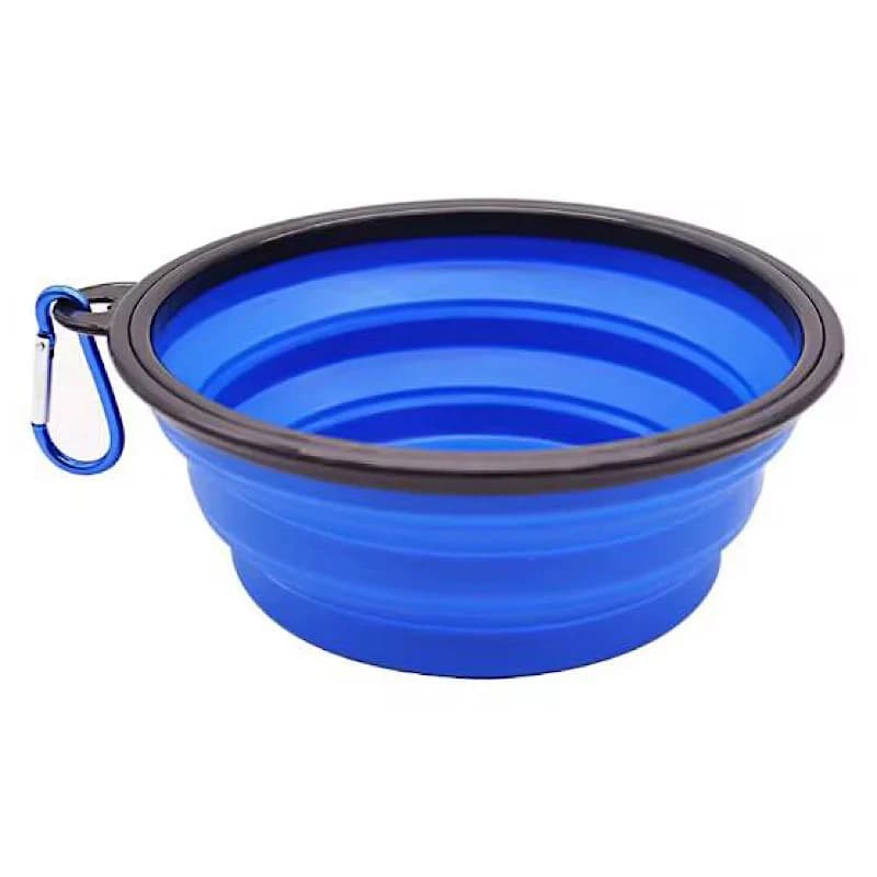 ظرف سیلیکونی تاشو آب و غذای مسافرتی حیوانات 350 میلی لیتری کد N665 — تصویر ۵