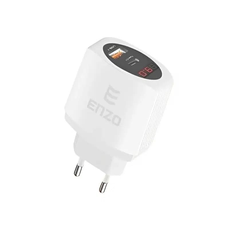 شارژر دیواری 25W همراه با کابل فست تایپ سی ENZO مدل C-360