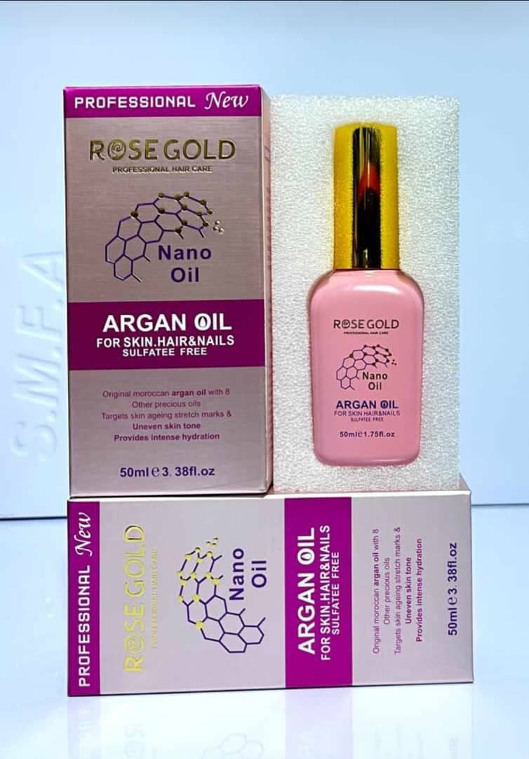 روغن ارگان رزگلد 100 میل OIL ARGAN ROSE GOLD NOW — تصویر ۳