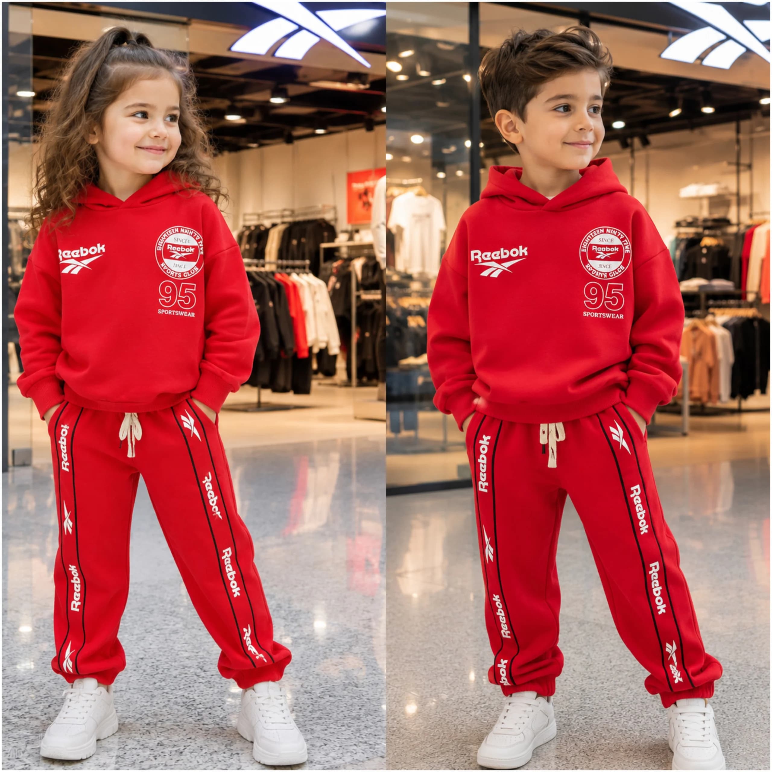 هودی شلوار بچگانه ریبوک REEBOK اورجینال دورس3 نخ (2تا7سال) محصول ترکیه 🇹🇷