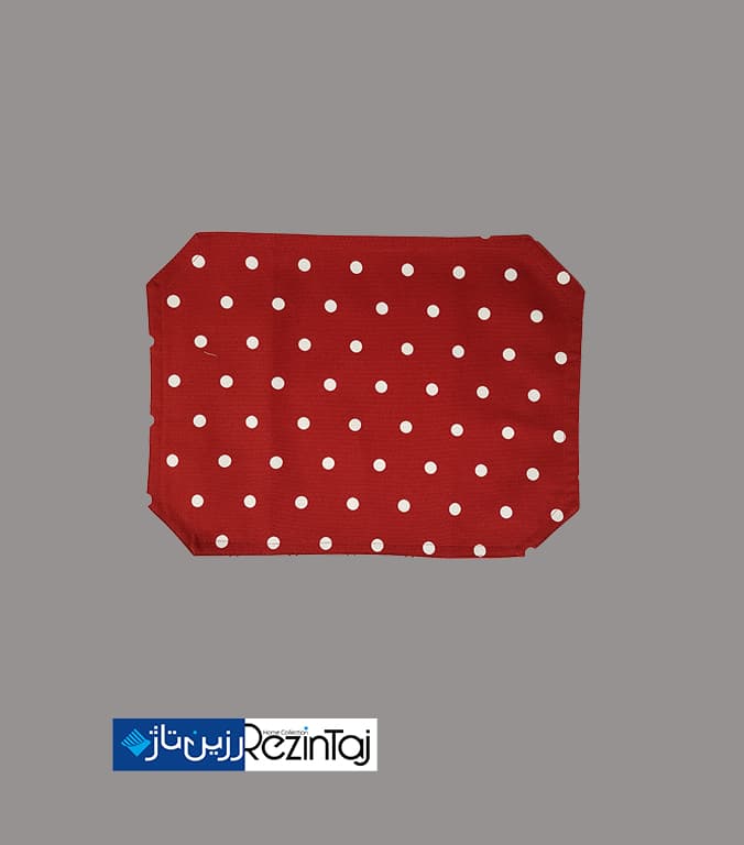 زیربشقابی تکی طرح خالدارقرمز