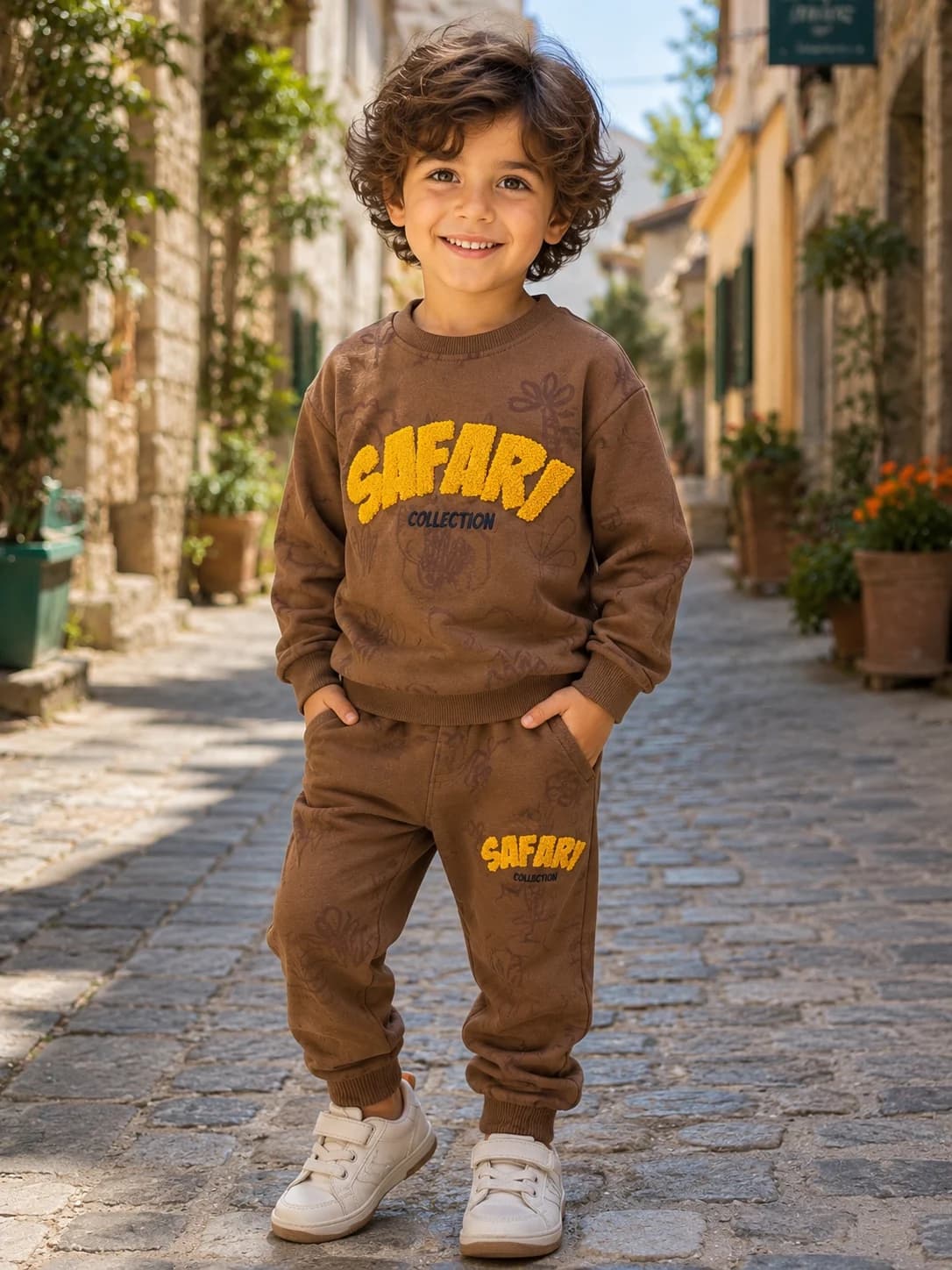 بلوز شلوار بچگانه حیوانات SAFARI دورس 3 نخ (2تا4سال) محصول ترکیه 🇹🇷