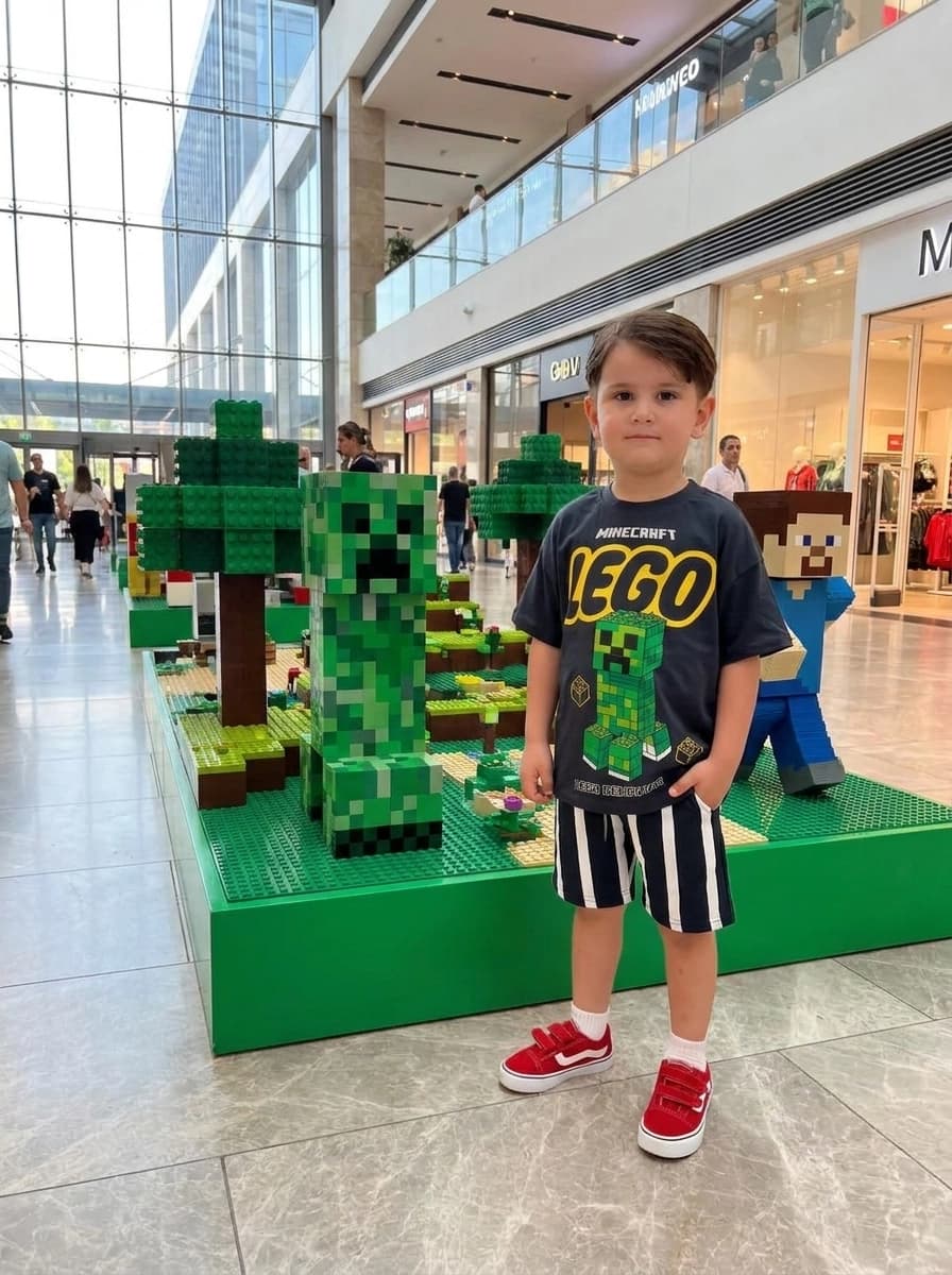 تیشرت شلوارک بچگانه لگو ماینکرافت LEGO نخ پنبه (3تا10سال) محصول ترکیه 🇹🇷 — تصویر ۵