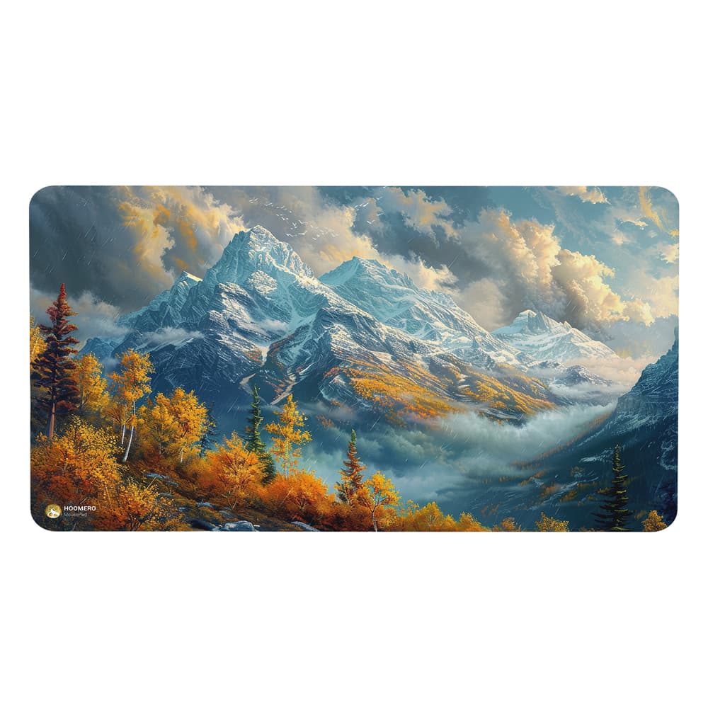 دسک پد هومرو مدل MX2658 طرح نقاشی طبیعت جنگل و کوهستان سایز 40×75 سانتی‌متر