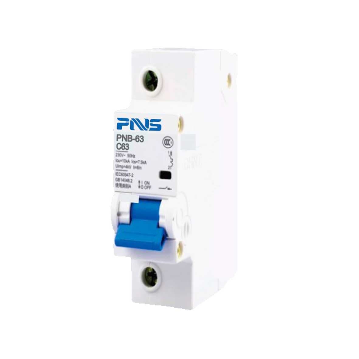کلید مینیاتوری تیپ C تک پل ۱۶ آمپر PNS