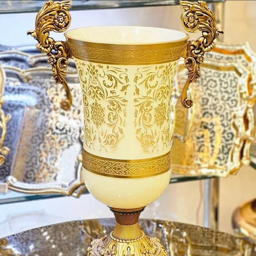 گلدان | گلدان طلاکوب خاتون کد 326