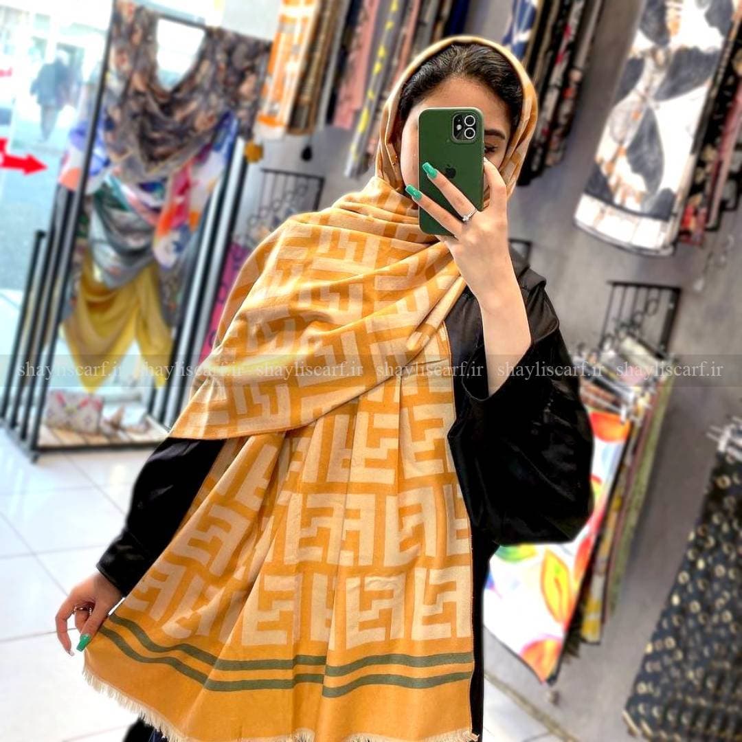 شال موهر وارداتی طرح فندی