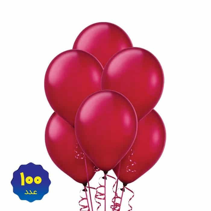 بادکنک لاتکس سرخابی بسته 100 عددی