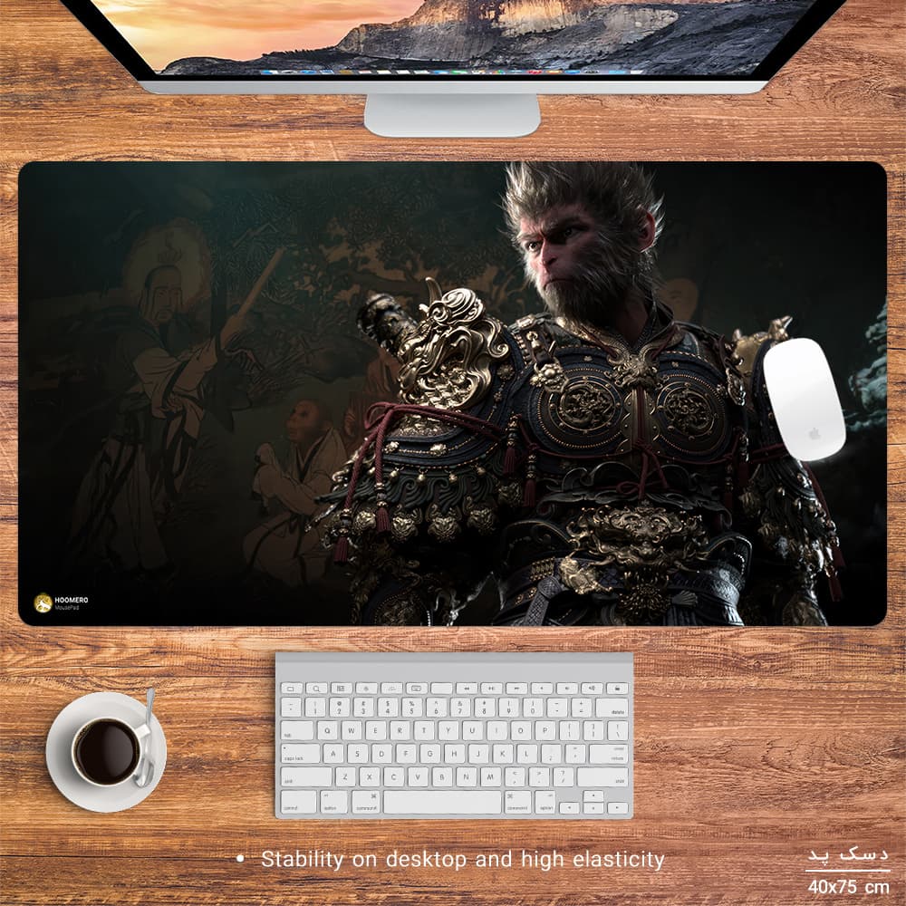 دسک پد هومرو مدل MX2870 طرح Wukong سایز 40×75 سانتی‌متر — تصویر ۳