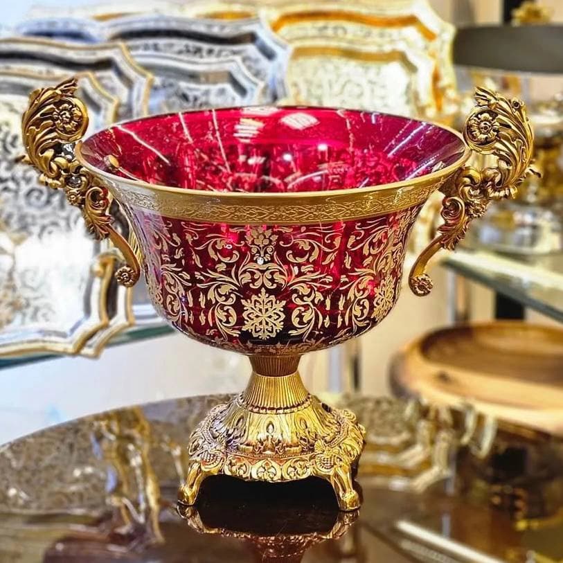 میوه خوری | میوه خوری سرویس طلاکوب مدل خاتون کد 269 — تصویر ۲