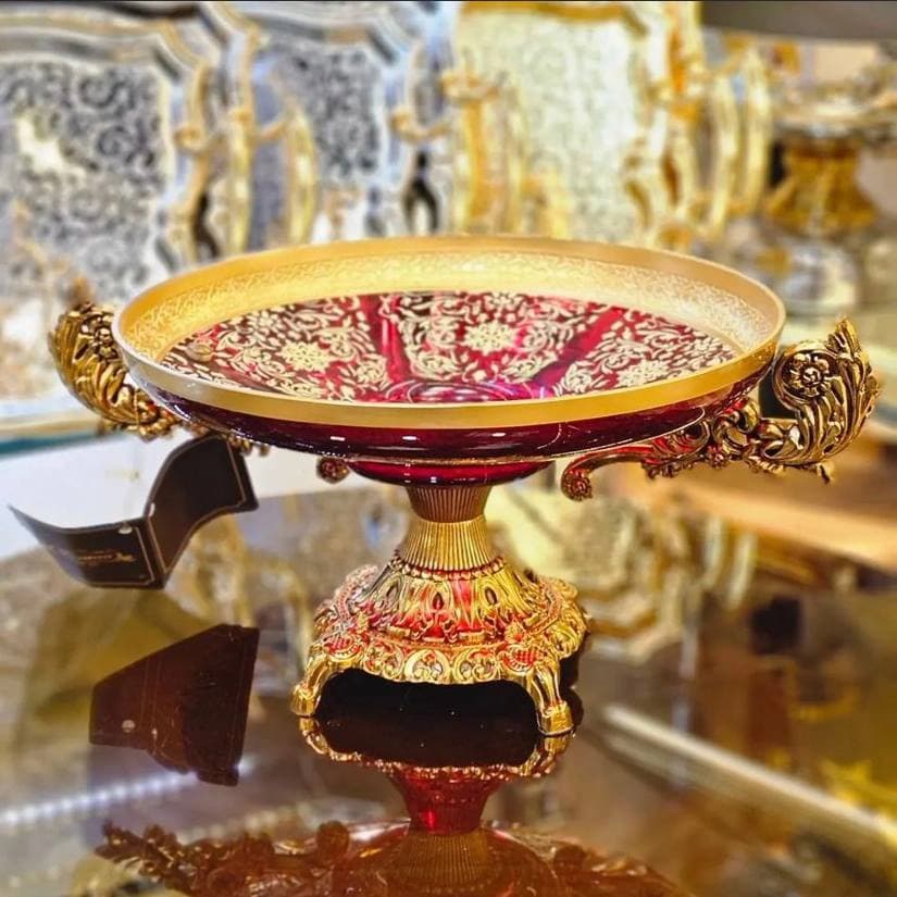 میوه خوری | میوه خوری سرویس طلاکوب مدل خاتون کد 268 — تصویر ۲