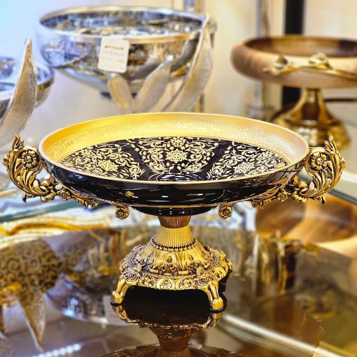میوه خوری | میوه خوری سرویس طلاکوب مدل خاتون کد 268 — تصویر ۴