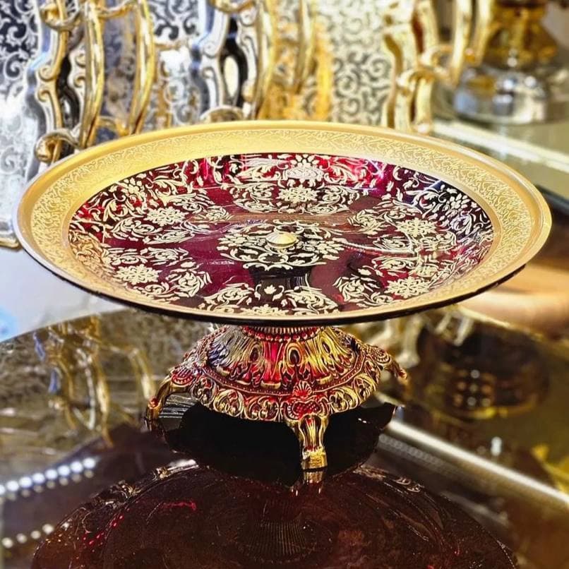 شیرینی خوری | شیرینی خوری سرویس طلاکوب مدل خاتون کد 267