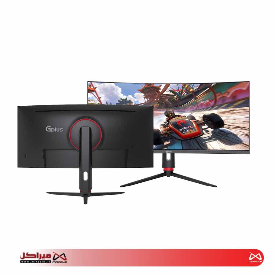 مانیتور گیمینگ خمیده جی پلاس مدل GGM-L349QN سايز 34 اينچ