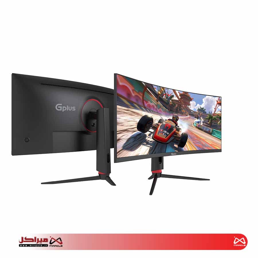 مانیتور گیمینگ خمیده جی پلاس مدل GGM-L349QN سايز 34 اينچ — تصویر ۲