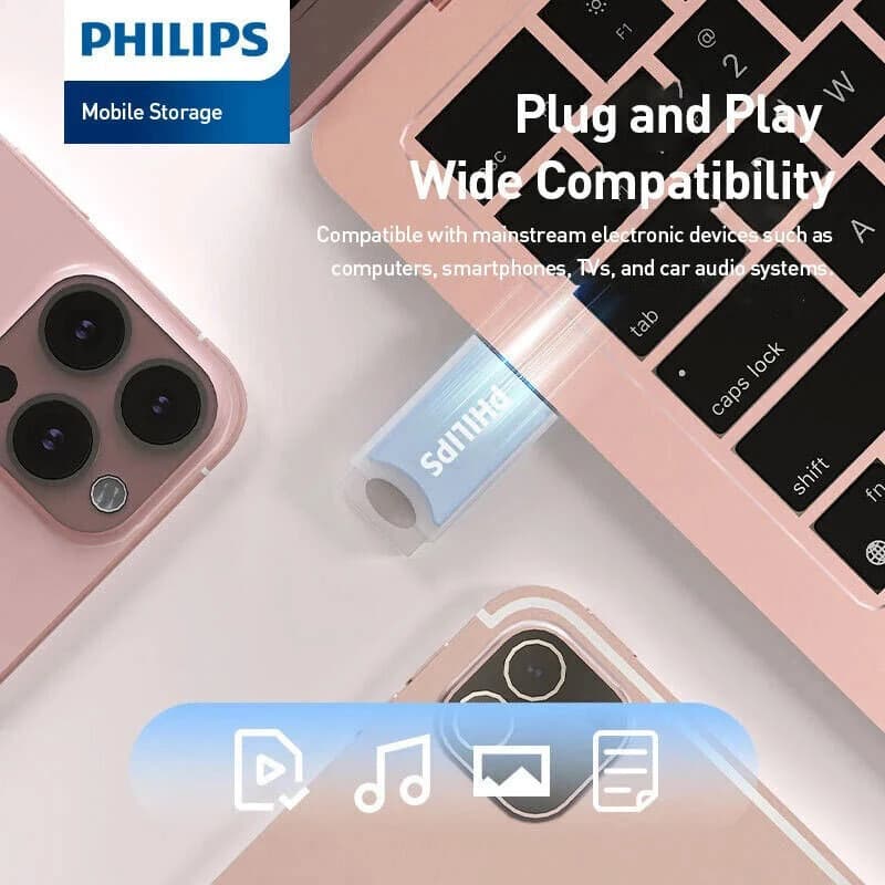 فلش 64 گیگ فیلیپس Philips FM10UA064B/93-B USB3.2 — تصویر ۷