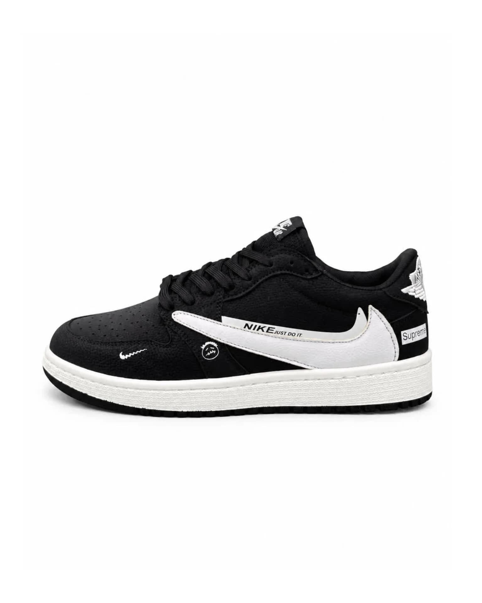کفش کتانی مردانه مدل نایکی ترویس سوپریم مشکی سفید Nike travis supreme