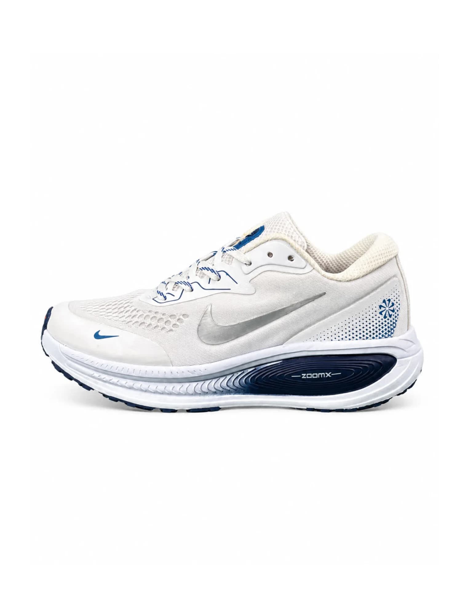 کفش کتونی مردانه مدل رانینگ نایکی زوم ایکس سفید سرمه ای NIKE ZOOM X