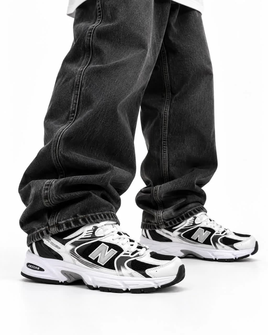 کتونی زنانه مدل نیوبالانس سفید مشکی (کیفیت درحد مستر) New Balance 530 — تصویر ۲