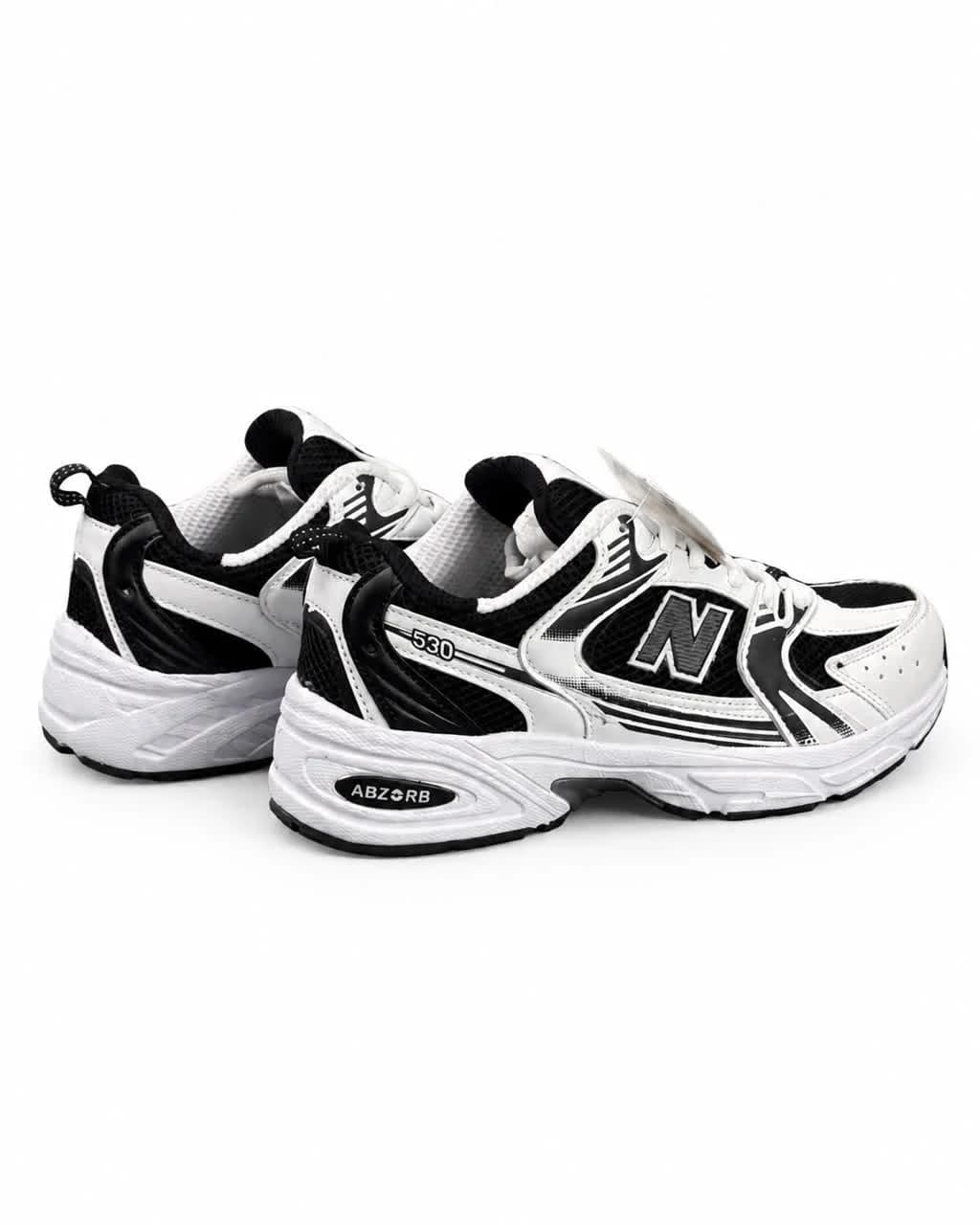 کتونی زنانه مدل نیوبالانس سفید مشکی (کیفیت درحد مستر) New Balance 530 — تصویر ۵