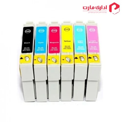 پک کامل کارتریج جوهرافشان 6 رنگ میوا اپسون مدل T081 — تصویر ۲