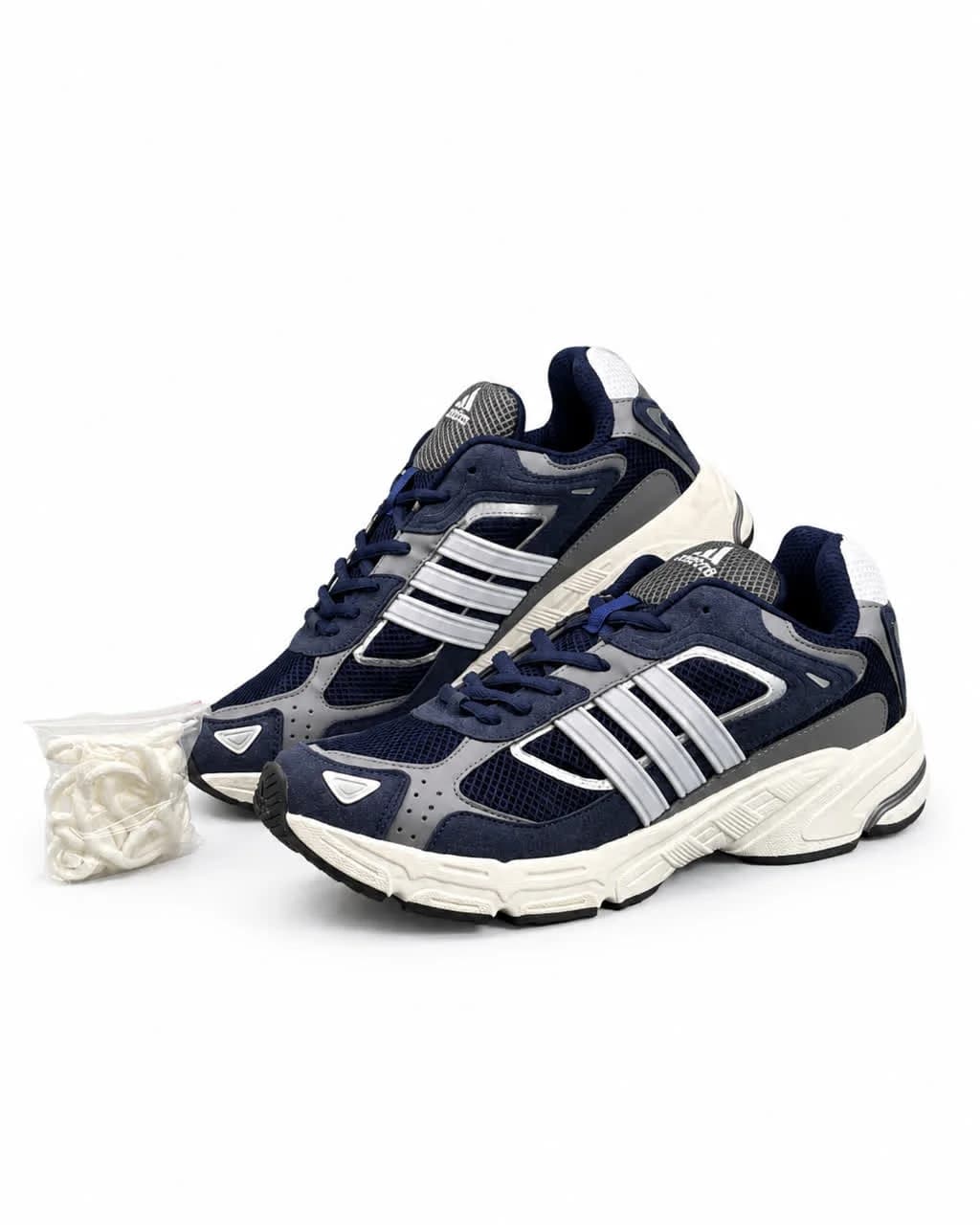کفش کتانی مردانه مدل آدیداس فارماتون سرمه ای طوسی Adidas Pharmaton — تصویر ۳
