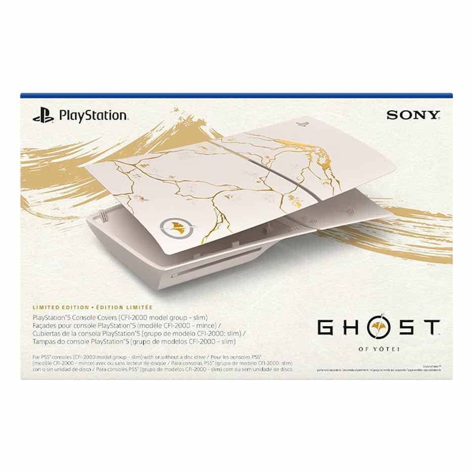 فیس پلیت PS5 Slim Faceplate طرح Ghost of Yotei Gold Limited Edition — تصویر ۳