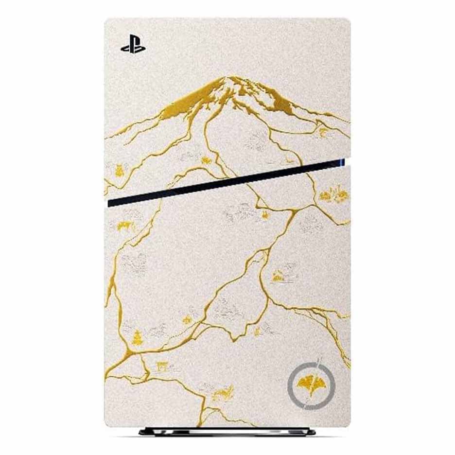 فیس پلیت PS5 Slim Faceplate طرح Ghost of Yotei Gold Limited Edition — تصویر ۲