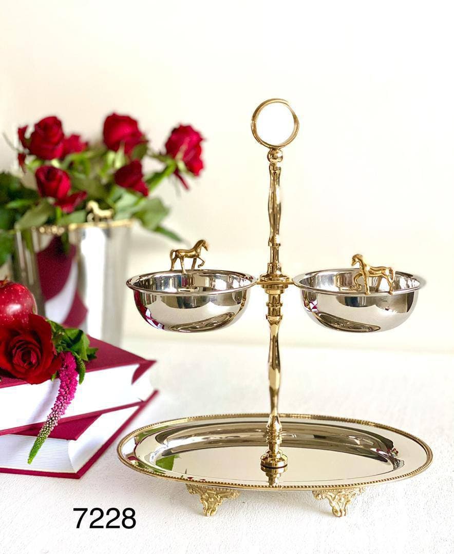 اردو خوری پایه دار استیل مدل اسب کد 7228