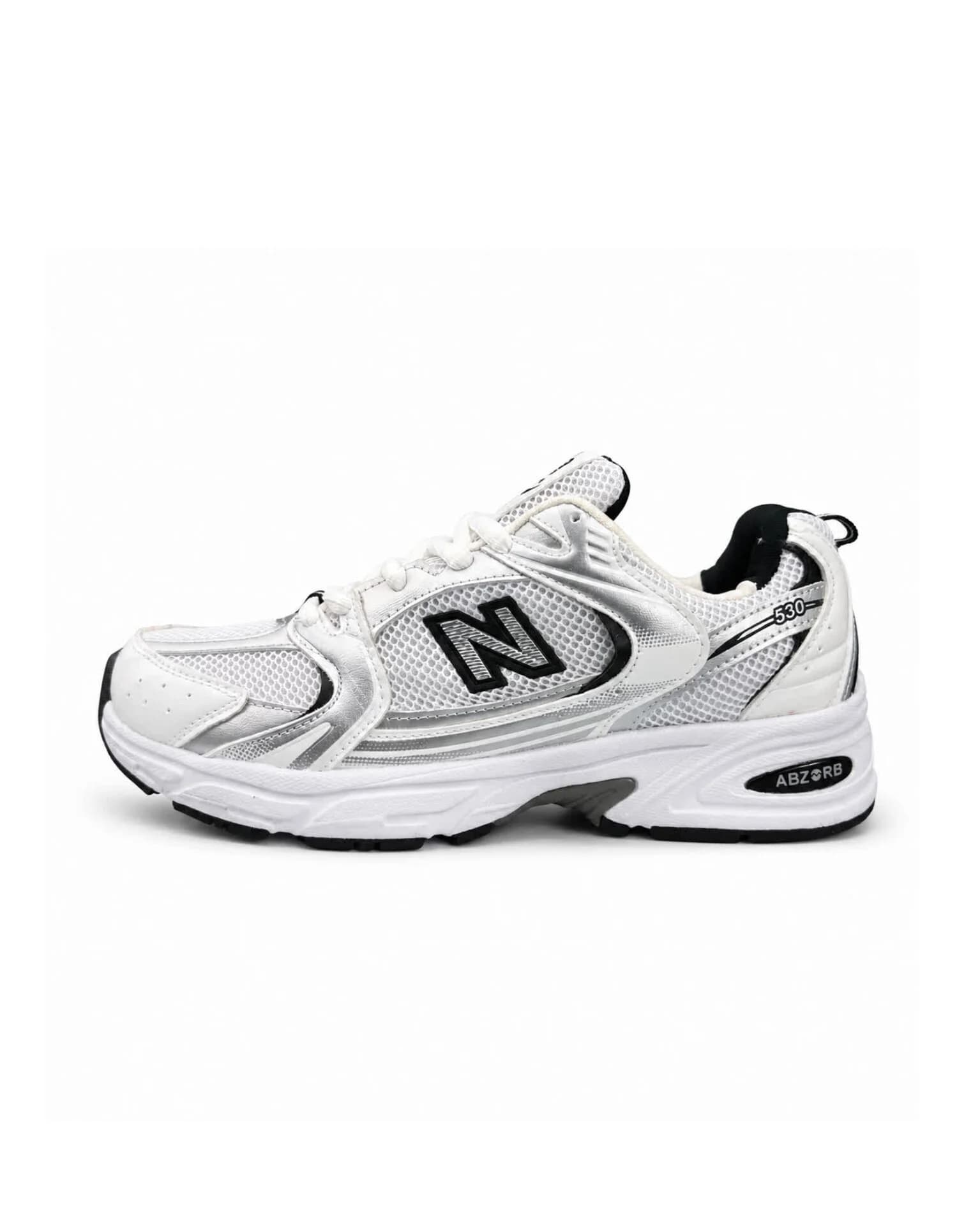 کتونی مردانه مدل نیوبالانس 530 سفید مشکی (کیفیت درحد مستر) New Balance